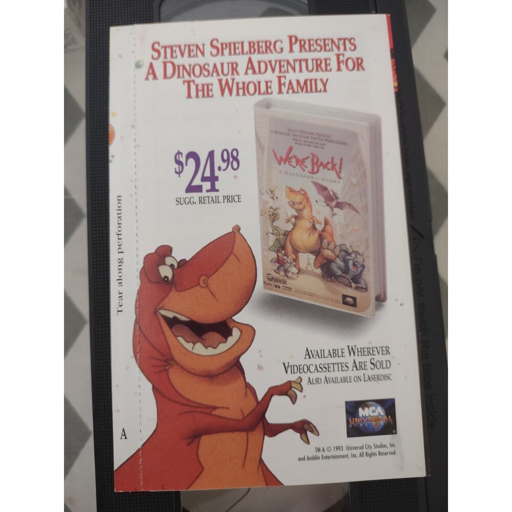 Back to the future VHS With Coupon Inserts - Picture 5 of 5
